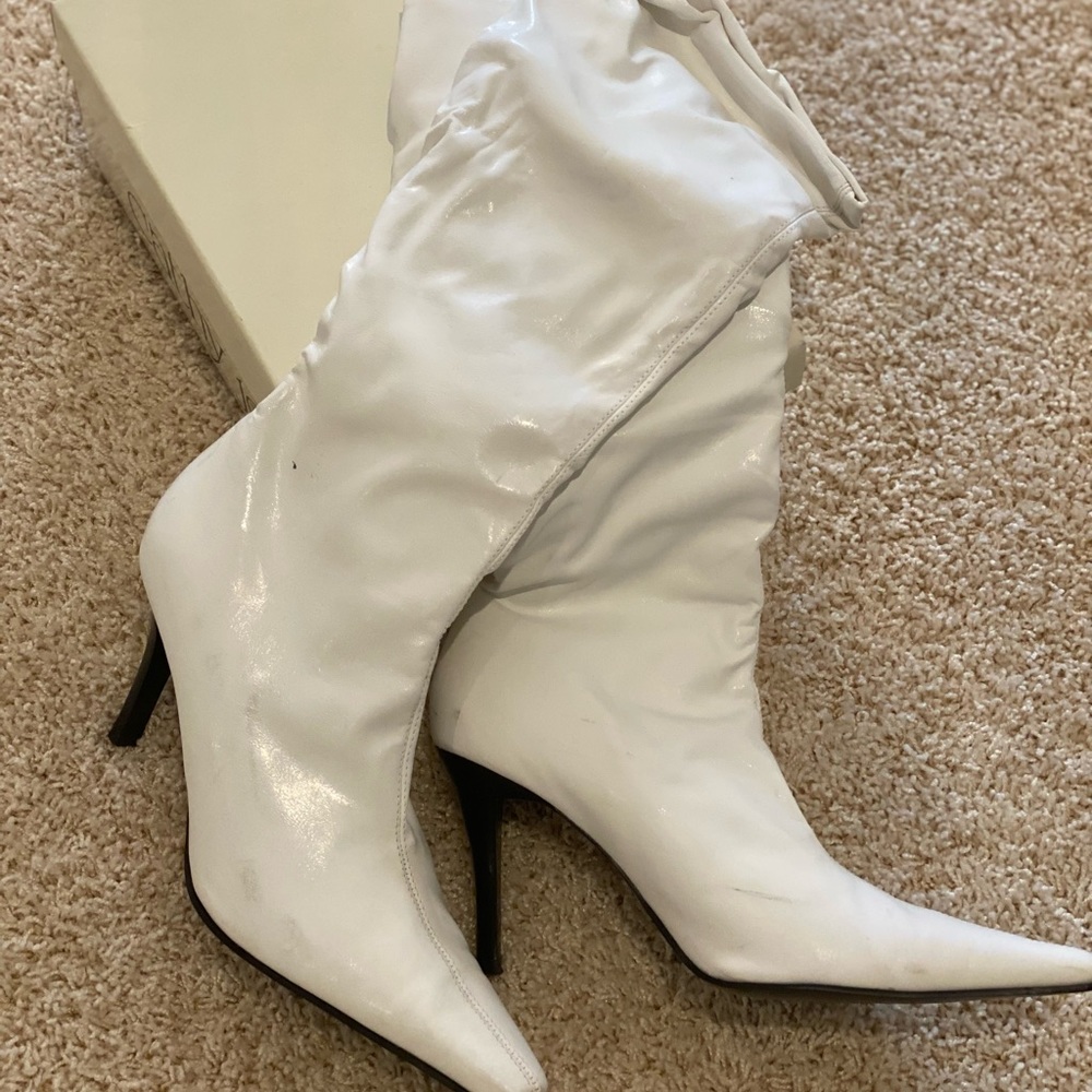White Boot Heels